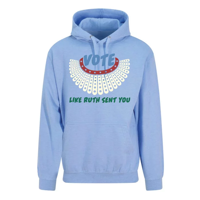 Vote Like Ruth Sent You Ruth Bader Ginsburg Rbg Feminist Unisex Surf Hoodie