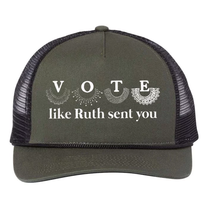 Vote Like Ruth Sent You Retro Rope Trucker Hat Cap