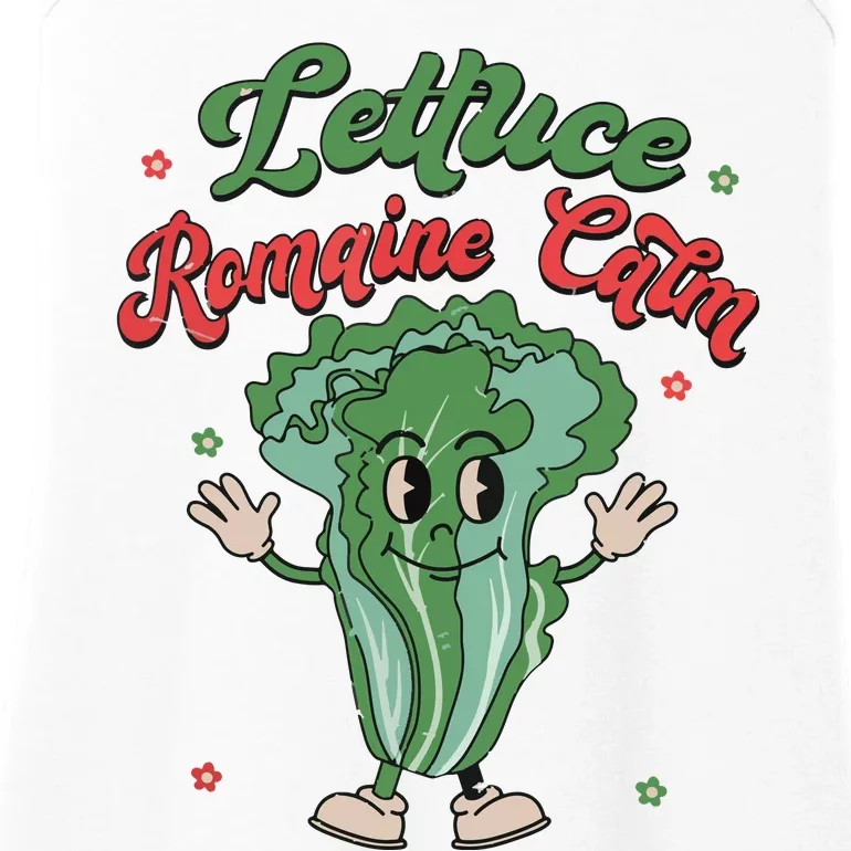 Vegan Lettuce Romaine Calm Vegetarian Funny For Women Ladies Essential Tank