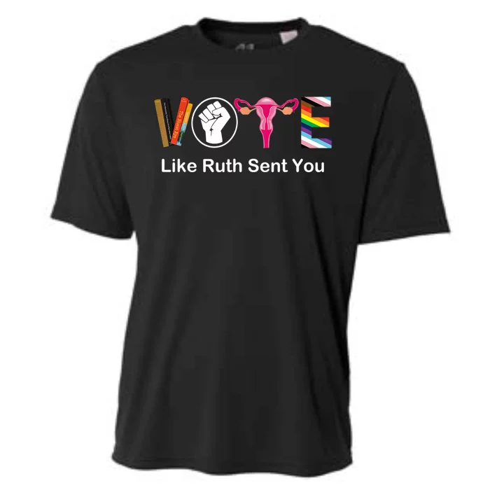 Vote Like Ruth Sent You Feminist Cooling Performance Crew T-Shirt