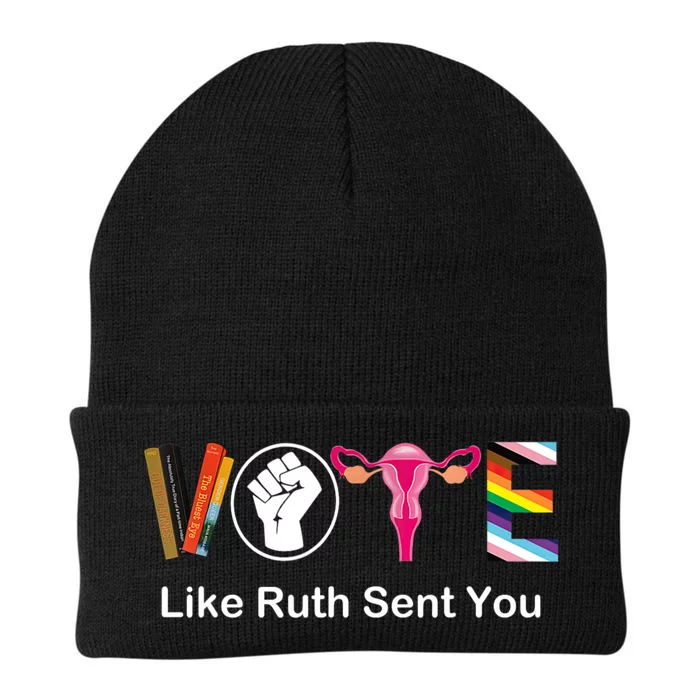 Vote Like Ruth Sent You Feminist Knit Cap Winter Beanie