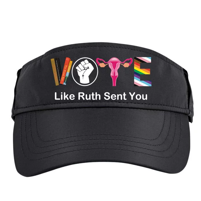 Vote Like Ruth Sent You Uterus Feminist Lgbt Adult Drive Performance Visor