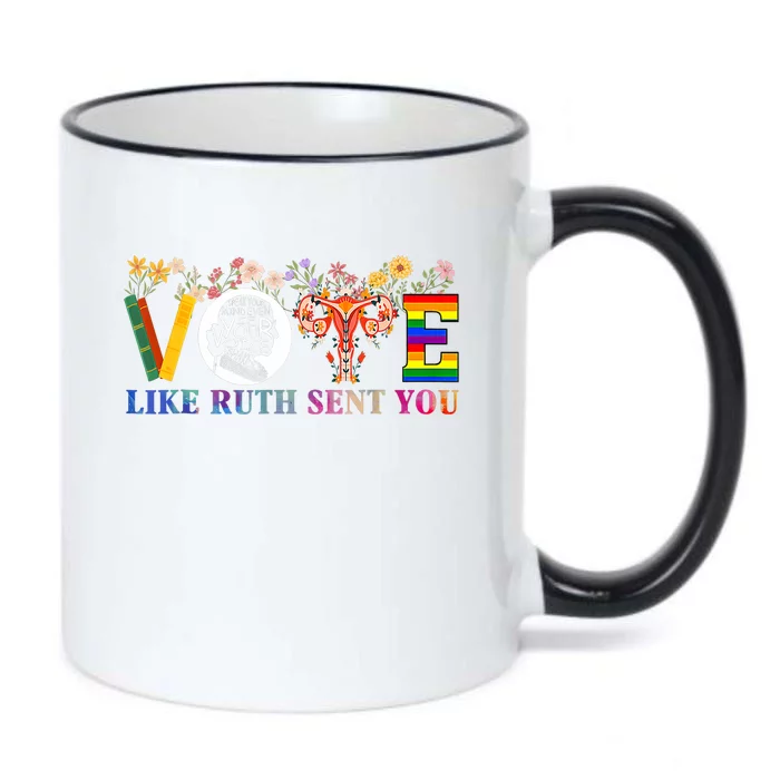 Vote Like Ruth Sent You Feminist Voting Inspirational Black Color Changing Mug