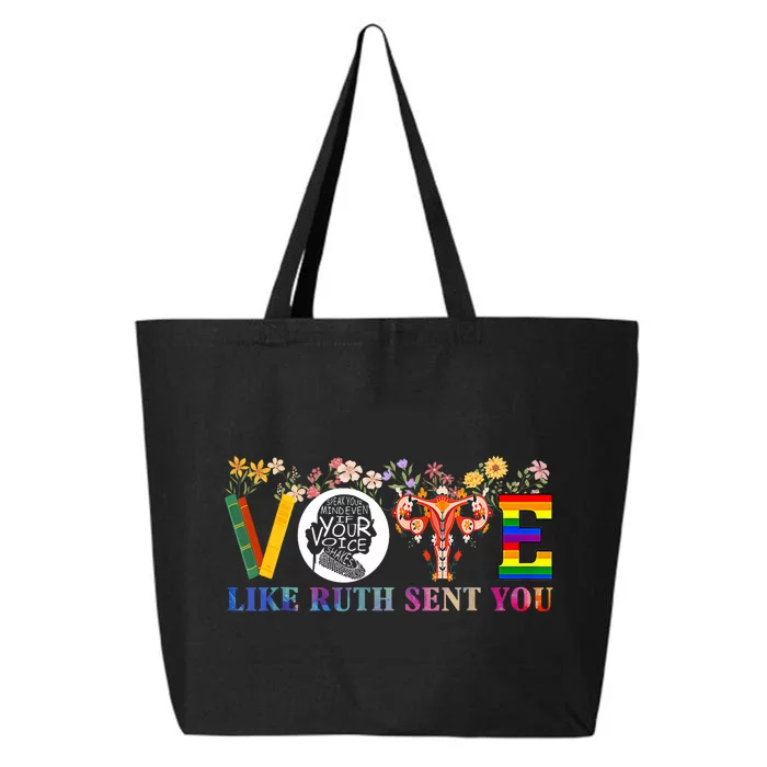 Vote Like Ruth Sent You Feminist Voting Inspirational 25L Jumbo Tote