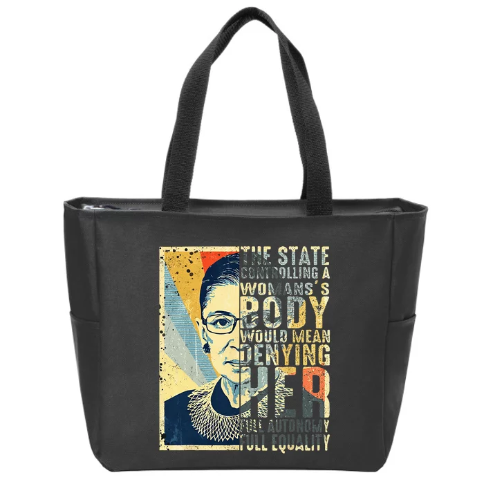 Vote Like Ruth Sent You Women Feminist Ruth Quotes Zip Tote Bag