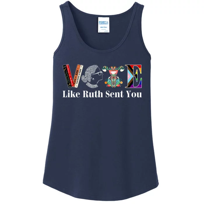 Vote Like Ruth Sent You Ladies Essential Tank