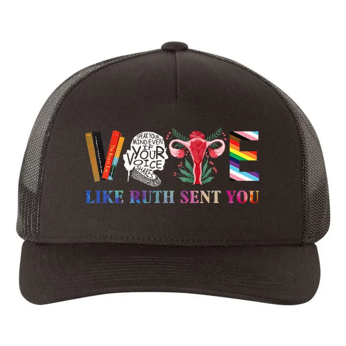 Vote Like Ruth Sent You Yupoong Adult 5-Panel Trucker Hat