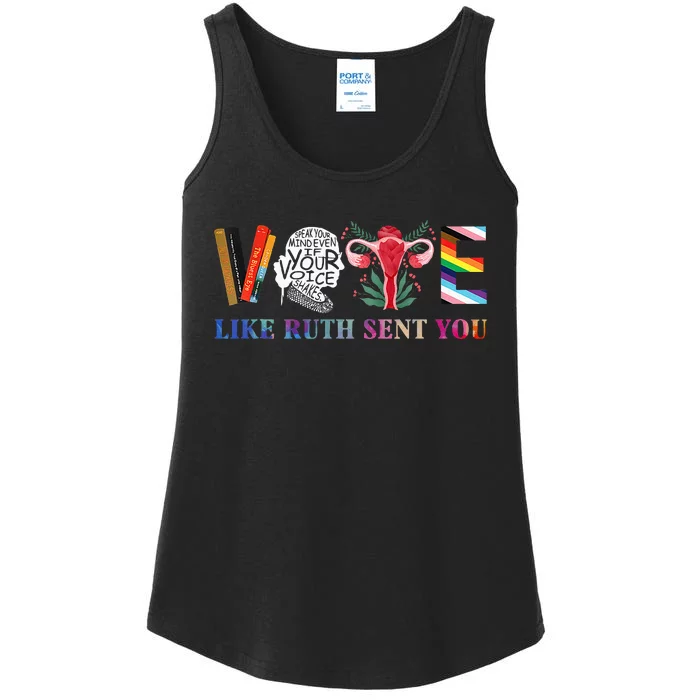 Vote Like Ruth Sent You Ladies Essential Tank