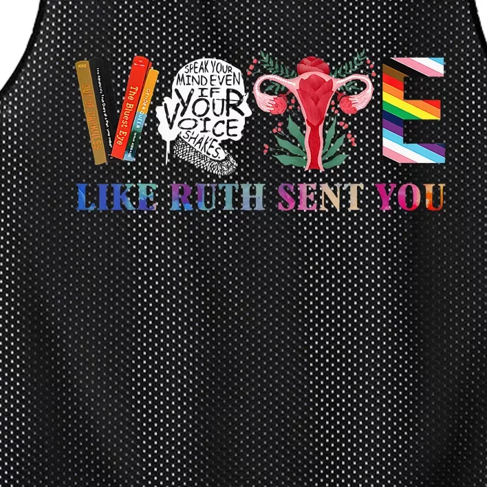 Vote Like Ruth Sent You Mesh Reversible Basketball Jersey Tank