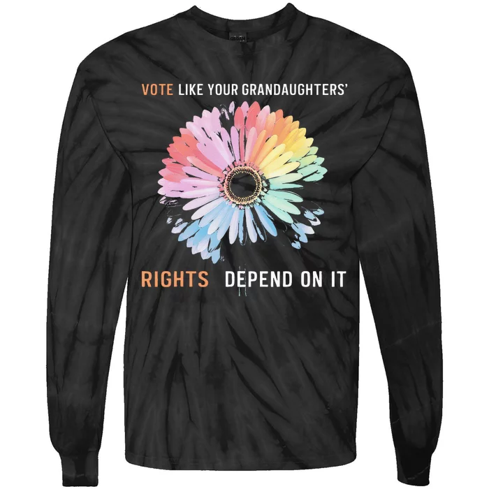 Vote Like Ruth Sent You Rbg Feminist Voting Inspirational Tie-Dye Long Sleeve Shirt