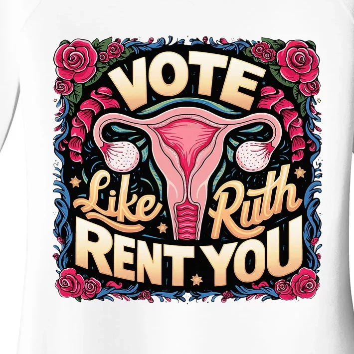 Vote Like Ruth Sent You Rbg Feminist Voting Women's Perfect Tri Tunic Long Sleeve Shirt