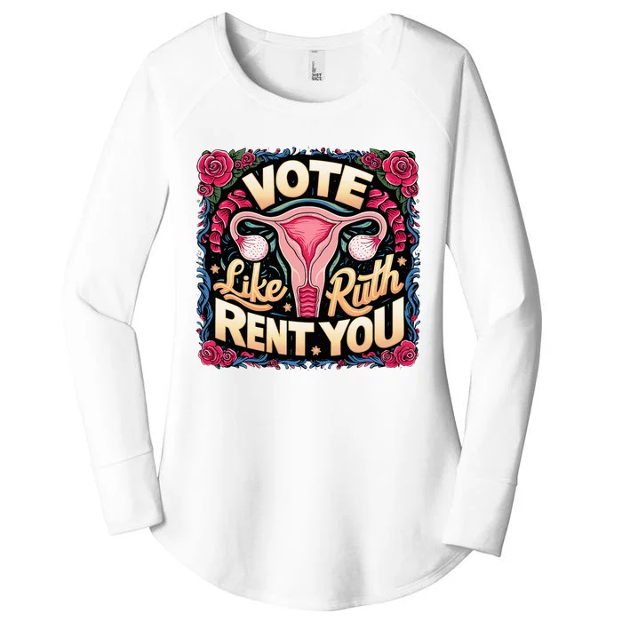 Vote Like Ruth Sent You Rbg Feminist Voting Women's Perfect Tri Tunic Long Sleeve Shirt