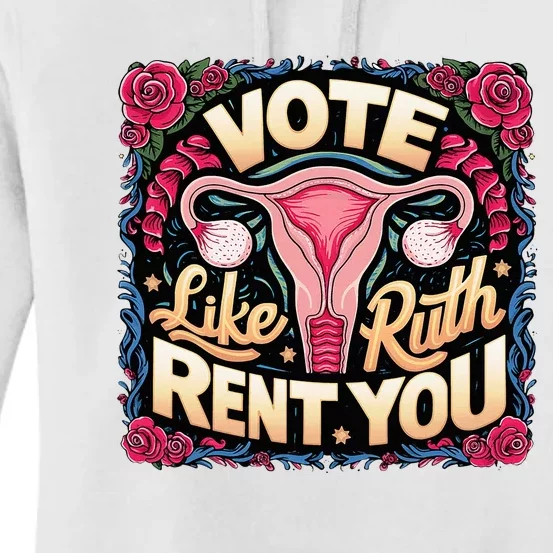 Vote Like Ruth Sent You Rbg Feminist Voting Women's Pullover Hoodie