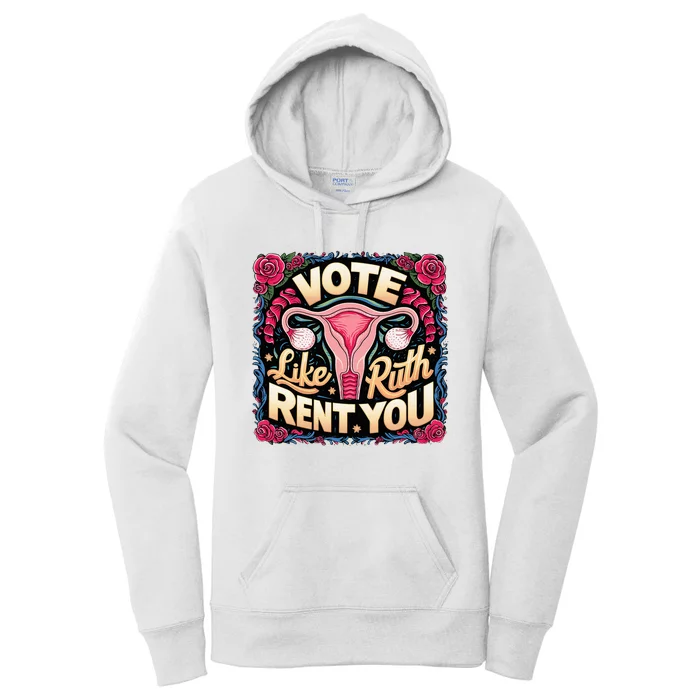 Vote Like Ruth Sent You Rbg Feminist Voting Women's Pullover Hoodie