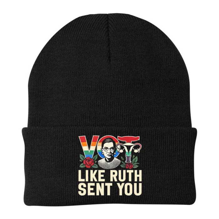 Vote Like Ruth Sent You Knit Cap Winter Beanie