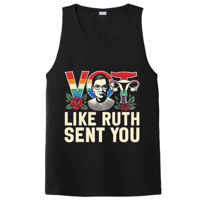 Vote Like Ruth Sent You Performance Tank