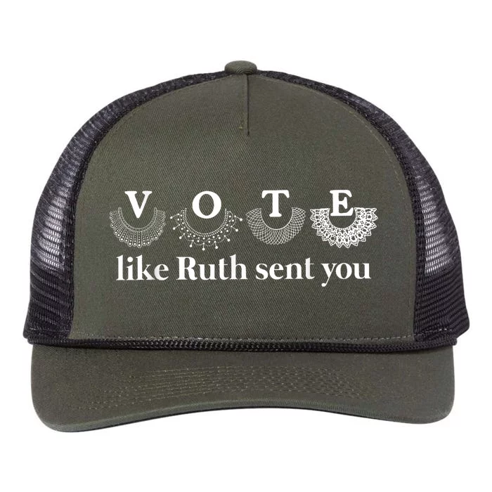 Vote Like Ruth Sent You Retro Rope Trucker Hat Cap