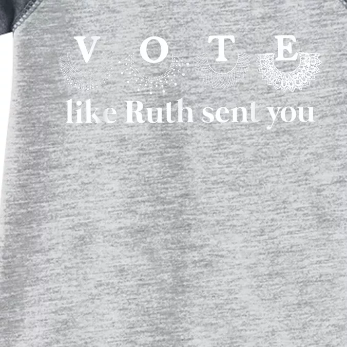 Vote Like Ruth Sent You Infant Baby Jersey Bodysuit