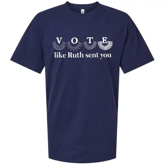 Vote Like Ruth Sent You Sueded Cloud Jersey T-Shirt