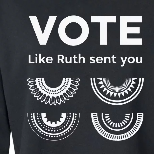 Vote Like Ruth Sent You Cropped Pullover Crew