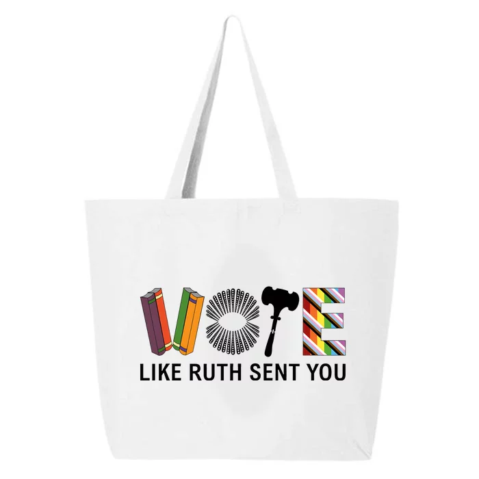 Vote Like Ruth Sent You Rbg Ruth Bader Ginsburg Feminist 25L Jumbo Tote