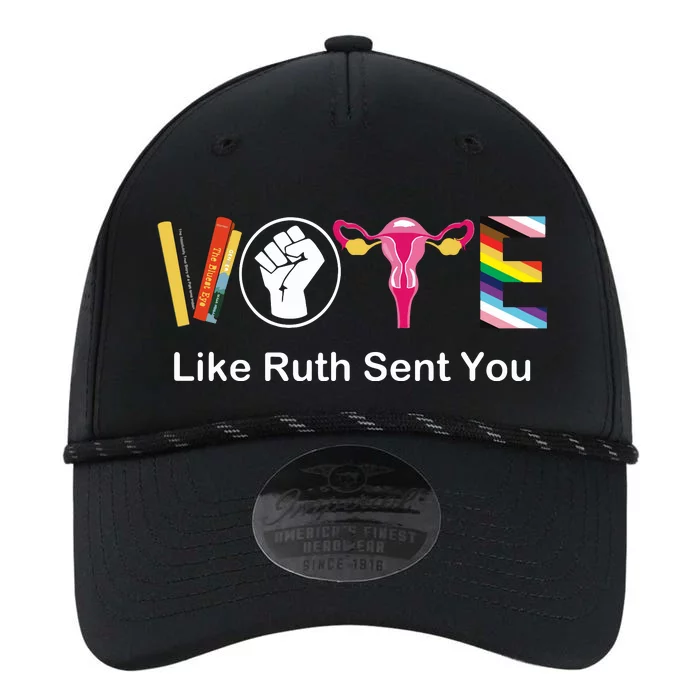 Vote Like Ruth Sent You Uterus Feminist Lgbt Apparel Performance The Dyno Cap