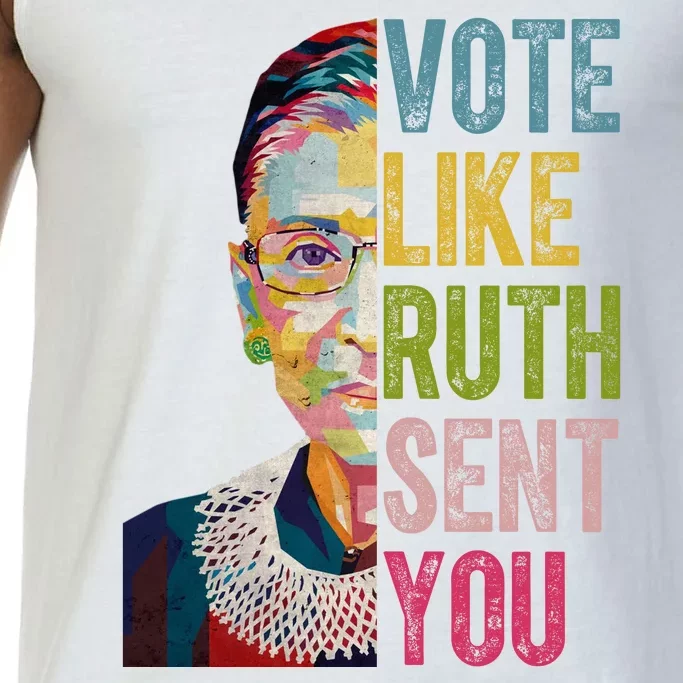 Vote Like Ruth Sent You Vintage Colorful Comfort Colors® Tank Top