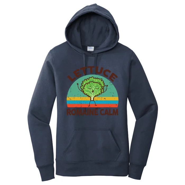 Vegan Lettuce Romaine Calm Vegetarian Gift Funny Women's Pullover Hoodie