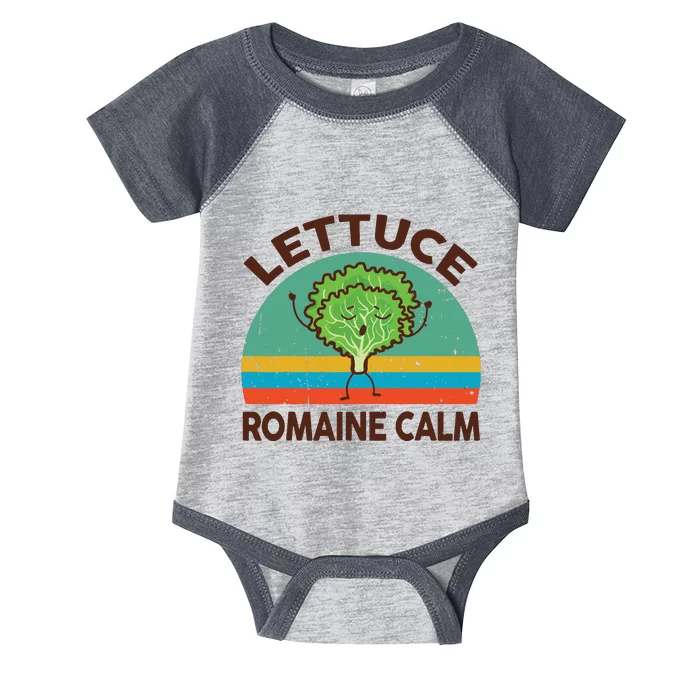 Vegan Lettuce Romaine Calm Vegetarian Gift Funny Infant Baby Jersey Bodysuit