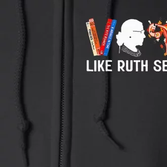 Vote Like Ruth Sent You Uterus Feminist Lgbt Full Zip Hoodie