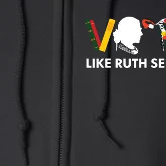 Vote Like Ruth Sent You Uterus Feminist Lgbt Full Zip Hoodie