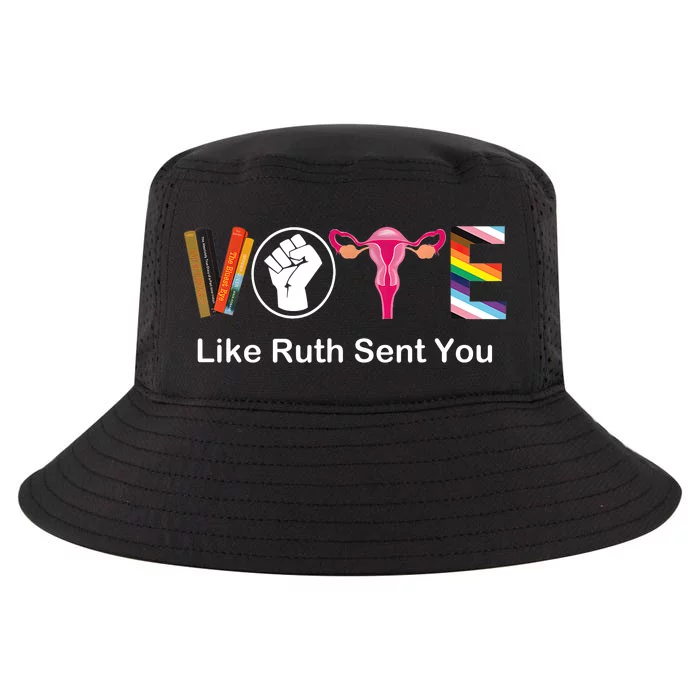 Vote Like Ruth Sent You Uterus Feminist Lgbt Apparel Cool Comfort Performance Bucket Hat