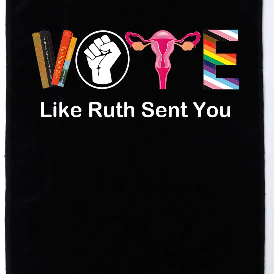 Vote Like Ruth Sent You Uterus Feminist Lgbt Apparel Platinum Collection Golf Towel