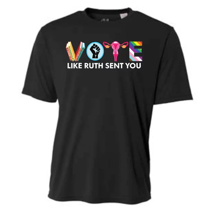 Vote Like Ruth Sent You Lgbt Cooling Performance Crew T-Shirt