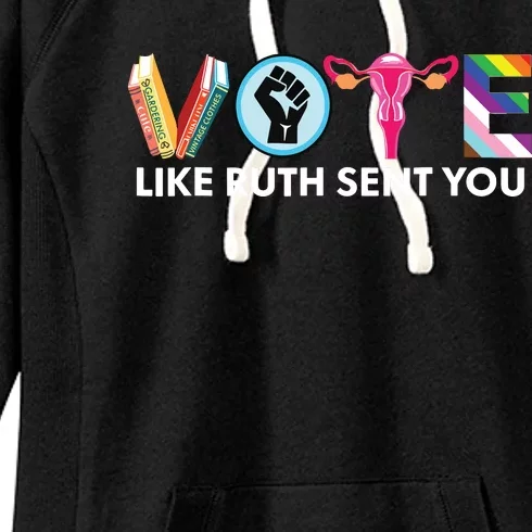 Vote Like Ruth Sent You Lgbt Women's Fleece Hoodie