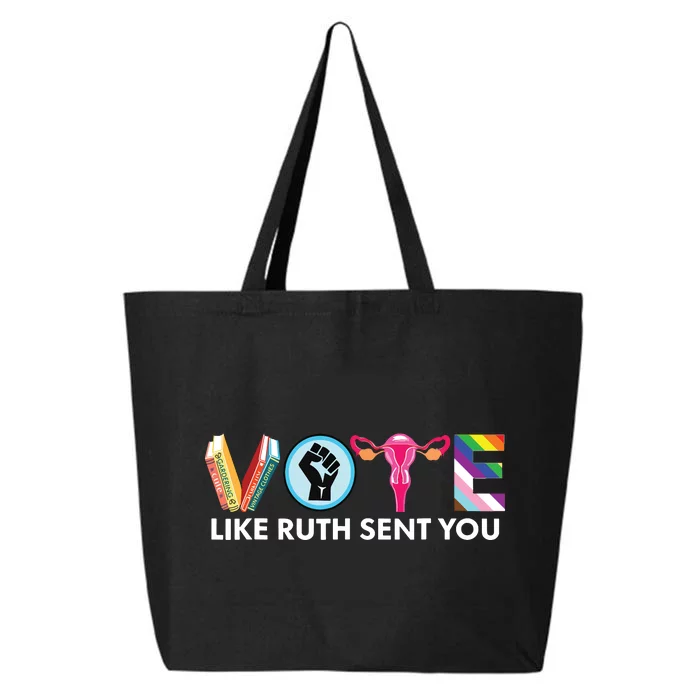 Vote Like Ruth Sent You Lgbt 25L Jumbo Tote