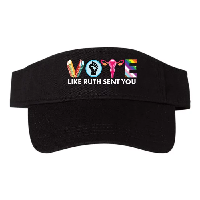 Vote Like Ruth Sent You Lgbt Valucap Bio-Washed Visor