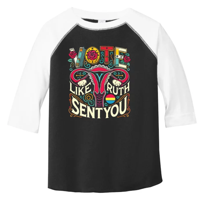 Vote Like Ruth Sent You Rbg Feminist Voting Inspirational Toddler Fine Jersey T-Shirt