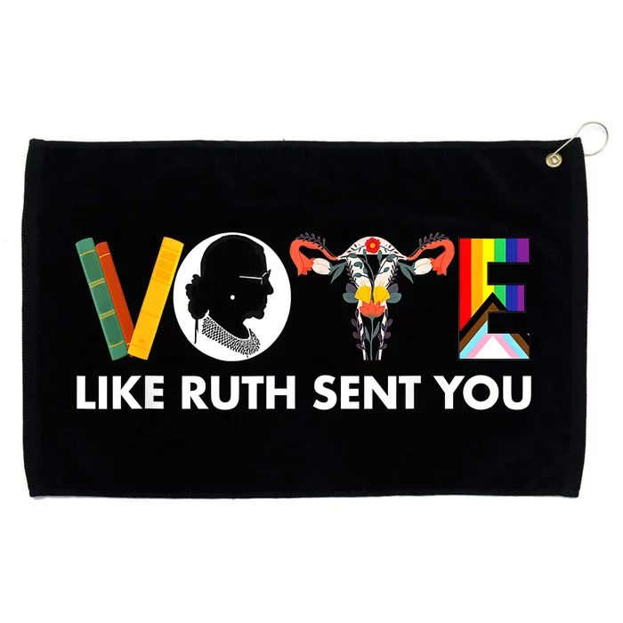 Vote Like Ruth Sent You Funny Uterus Feminist Lgbt Grommeted Golf Towel