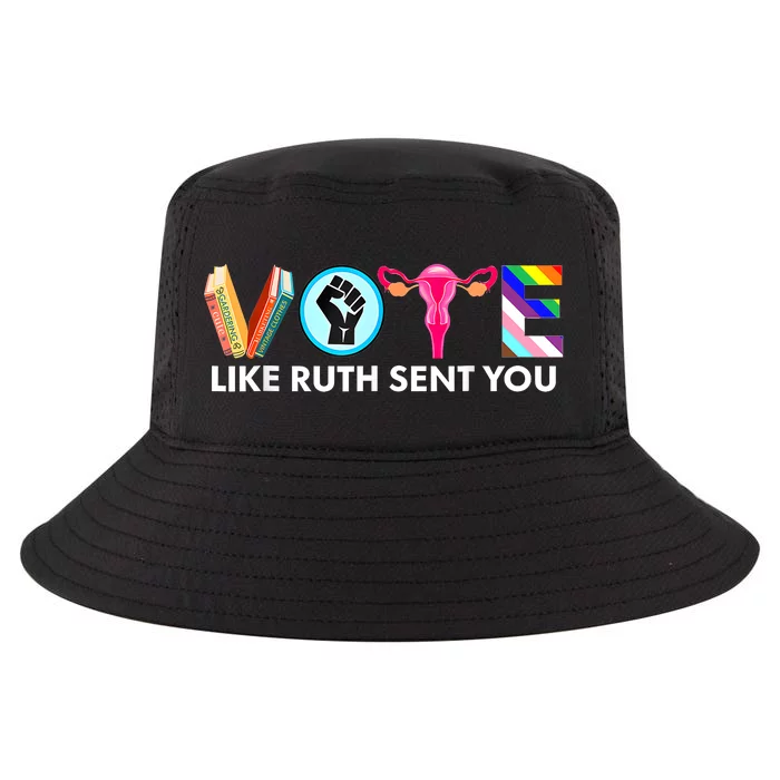 Vote Like Ruth Sent You Funny Uterus Feminist Lgbt Cool Comfort Performance Bucket Hat