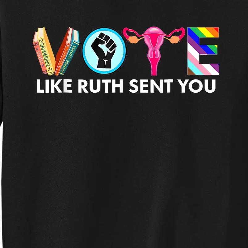 Vote Like Ruth Sent You Funny Uterus Feminist Lgbt Sweatshirt