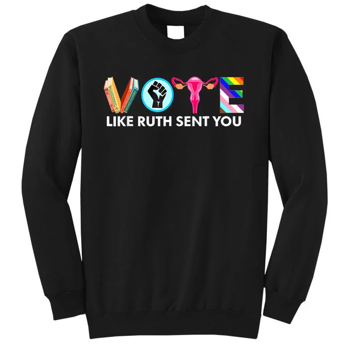 Vote Like Ruth Sent You Funny Uterus Feminist Lgbt Sweatshirt