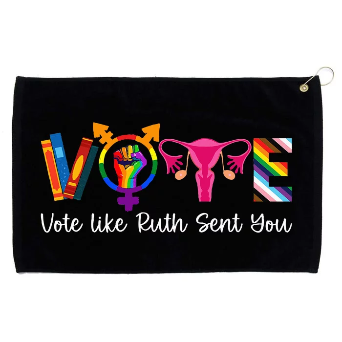 Vote Like Ruth Sent You Uterus Feminist Lgbt Grommeted Golf Towel