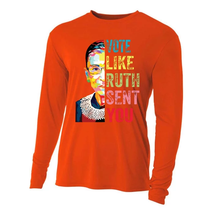 Vote Like Ruth Sent You Cooling Performance Long Sleeve Crew