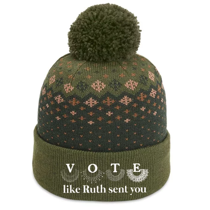 Vote Like Ruth Sent You The Baniff Cuffed Pom Beanie