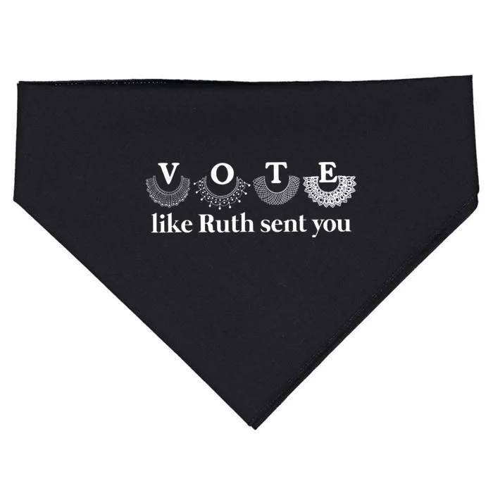 Vote Like Ruth Sent You USA-Made Doggie Bandana