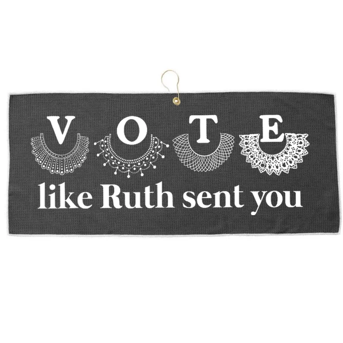 Vote Like Ruth Sent You Large Microfiber Waffle Golf Towel