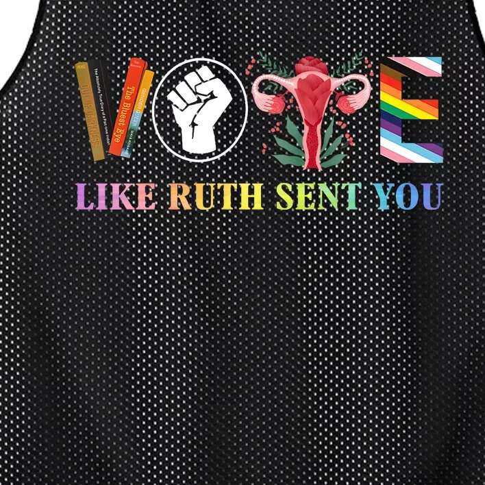 Vote Like Ruth Sent You Feminist Rbg Ruth Bader Ginsburg Mesh Reversible Basketball Jersey Tank