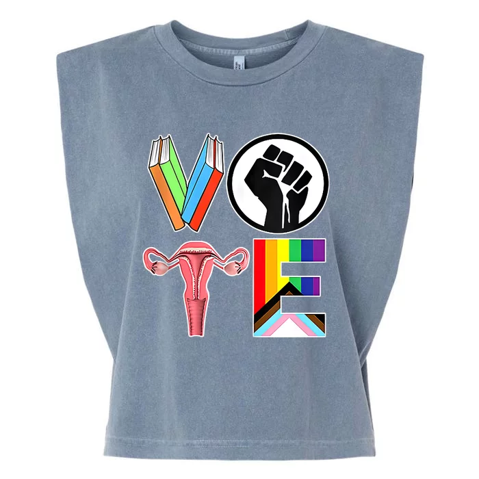 Vote Like Ruth Sent You Vote Like Ruth Sent You Feminist Rbg Ruth Bader Ginsburg Garment-Dyed Women's Muscle Tee