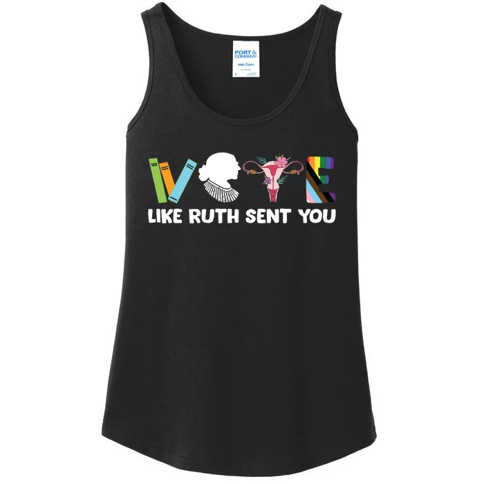 Vote Like Ruth Sent You Election 2024 Ladies Essential Tank